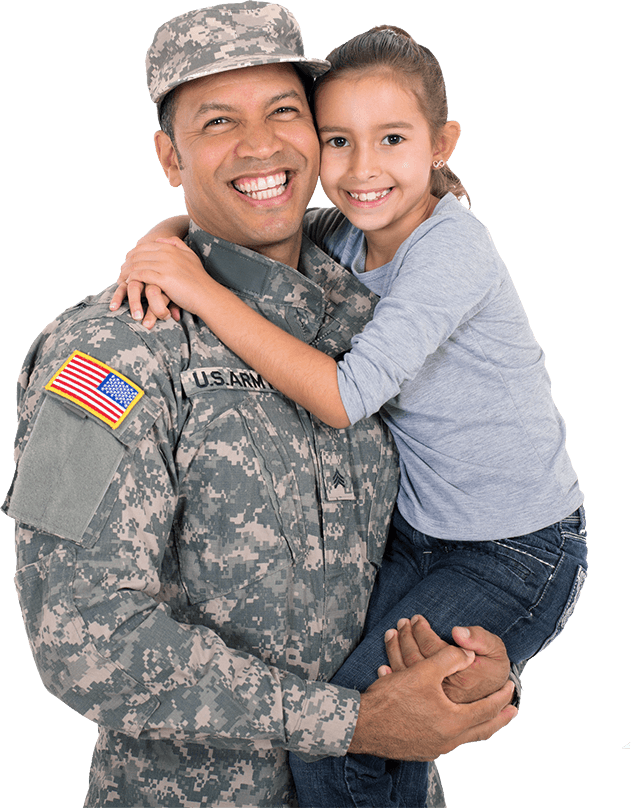 Soldier with his Daughter